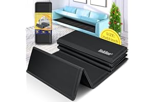 Jin&Bao Couch Cushion Support for Sagging, Heavy Duty Solid Wood Sofa Cushion Support 21＂- 67＂ for Loveseat- Couch Supporter Under The Cushions Board 100% Saver Sagging (Black)