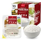 IRIS Instant White Rice, 10PK, Japanese Short Grain Vegan, Microwave 80 sec | Non-GMO, Gluten Free, Vegan, Ultra Premium Japanese Sushi Rice, Product of Japan