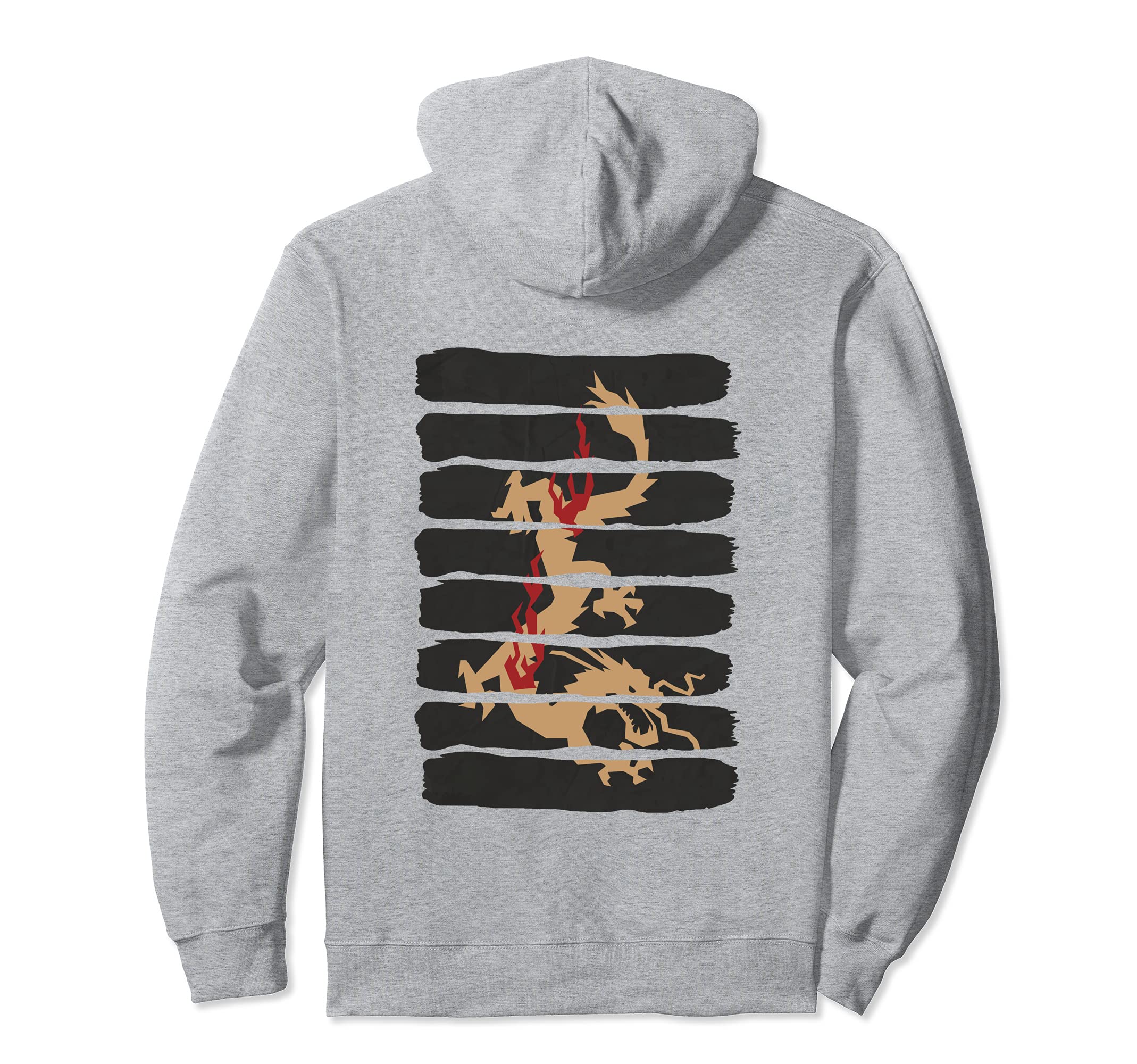Artistic Origami Chinese Dragon Asian Firedrake Pullover Hoodie