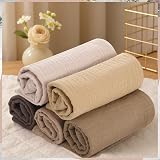 Meng Jiaran 5 Pack Baby Muslin Squares 100 Cotton Washcloths Gentle Wipes view 6
