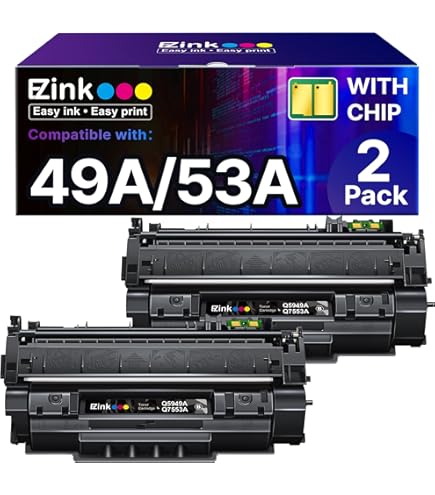 Greencycle Q7553X Compatible Toner Cartridge Replacement For HP 53X Q7553X 49X Q5949X Black Cartridge Laserjet 1320 1320n P2015 P2015d P2015n P2010 P2014 M2727nf 3390 3392 Printer (10Pk - View #9