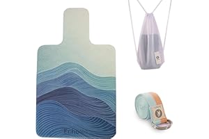 Echome Pilates Reformer Mat, Pilates Mat for Reformer, Non Slip Reformer Mat Towel, Portable Mat with a Mesh Bag