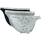 Calvin Klein Women's Radiant Cotton Bikini Panty 3 Pack (US, Alpha, Small, Regular, Regular, qp1258-477)/bck