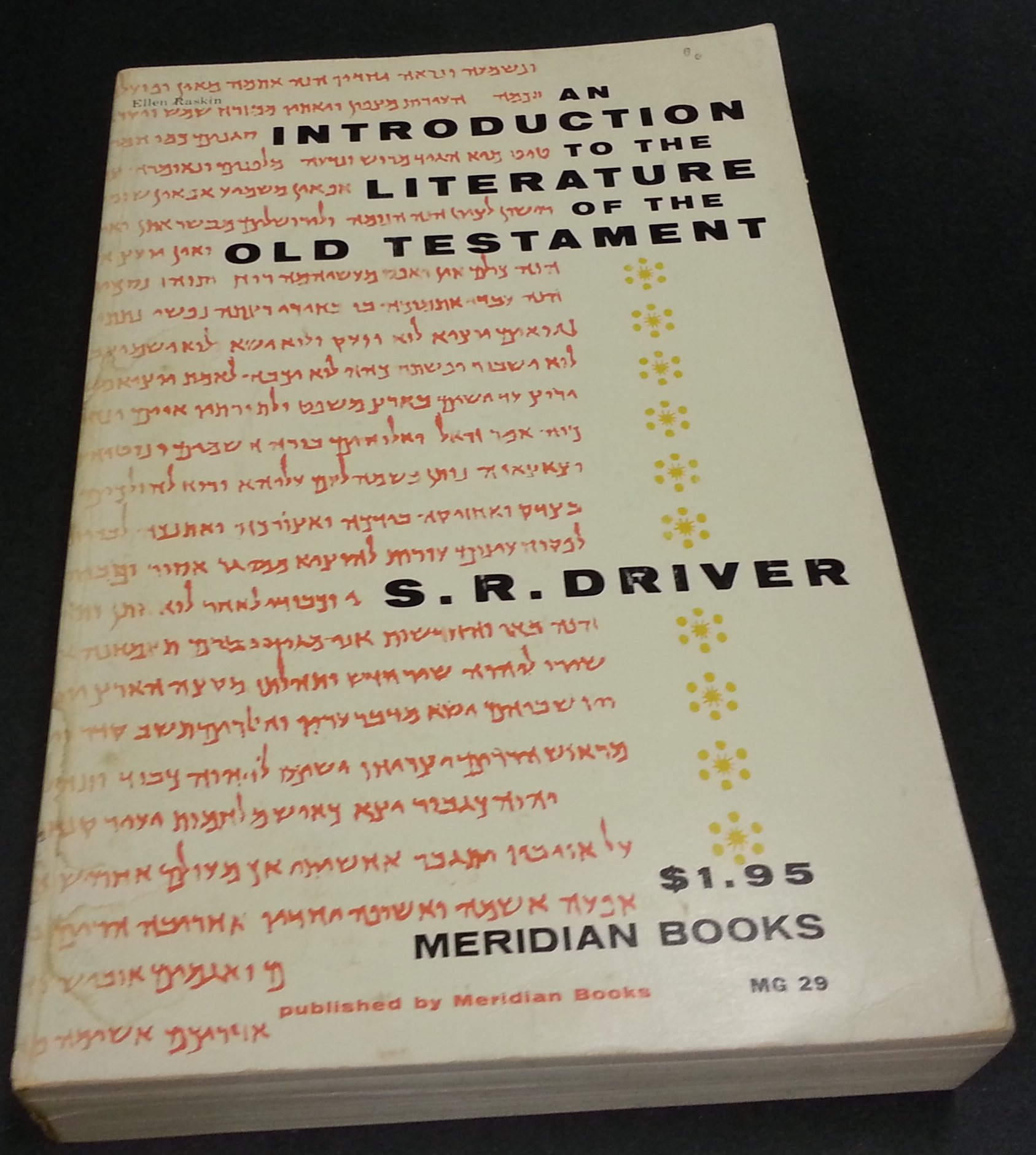 An Introduction To The Literature Of The Old Testament - 
