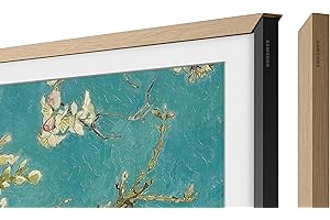 SAMSUNG ( Modern Teak Frame Customizable Bezel, 55 Inch, 2021 Model)
