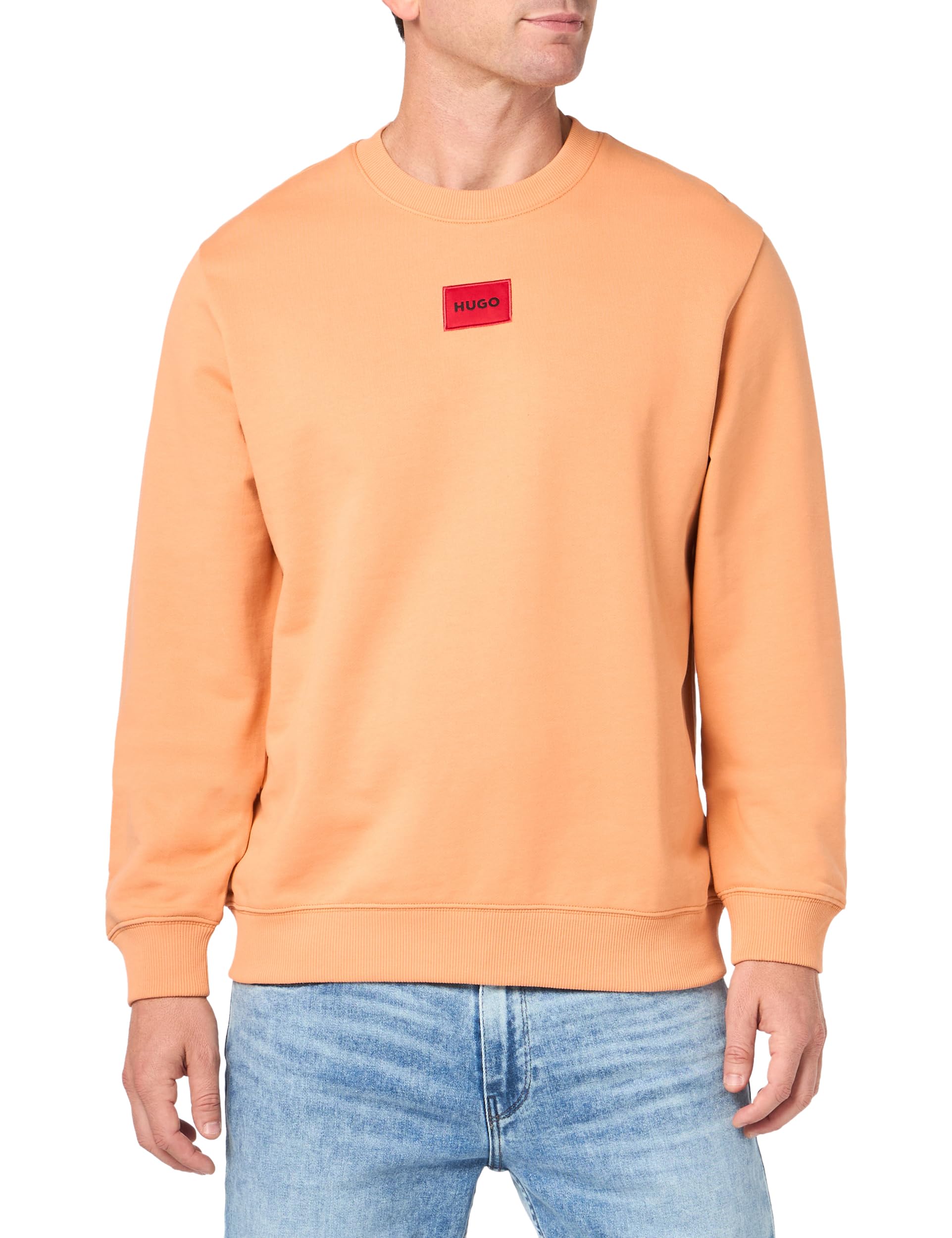 HUGO Regular Fit Square Logo Jersey Sweatshirt