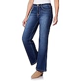 Angels Forever Young Womens 360 Sculpt Mid-Rise Wide Leg Jeans
