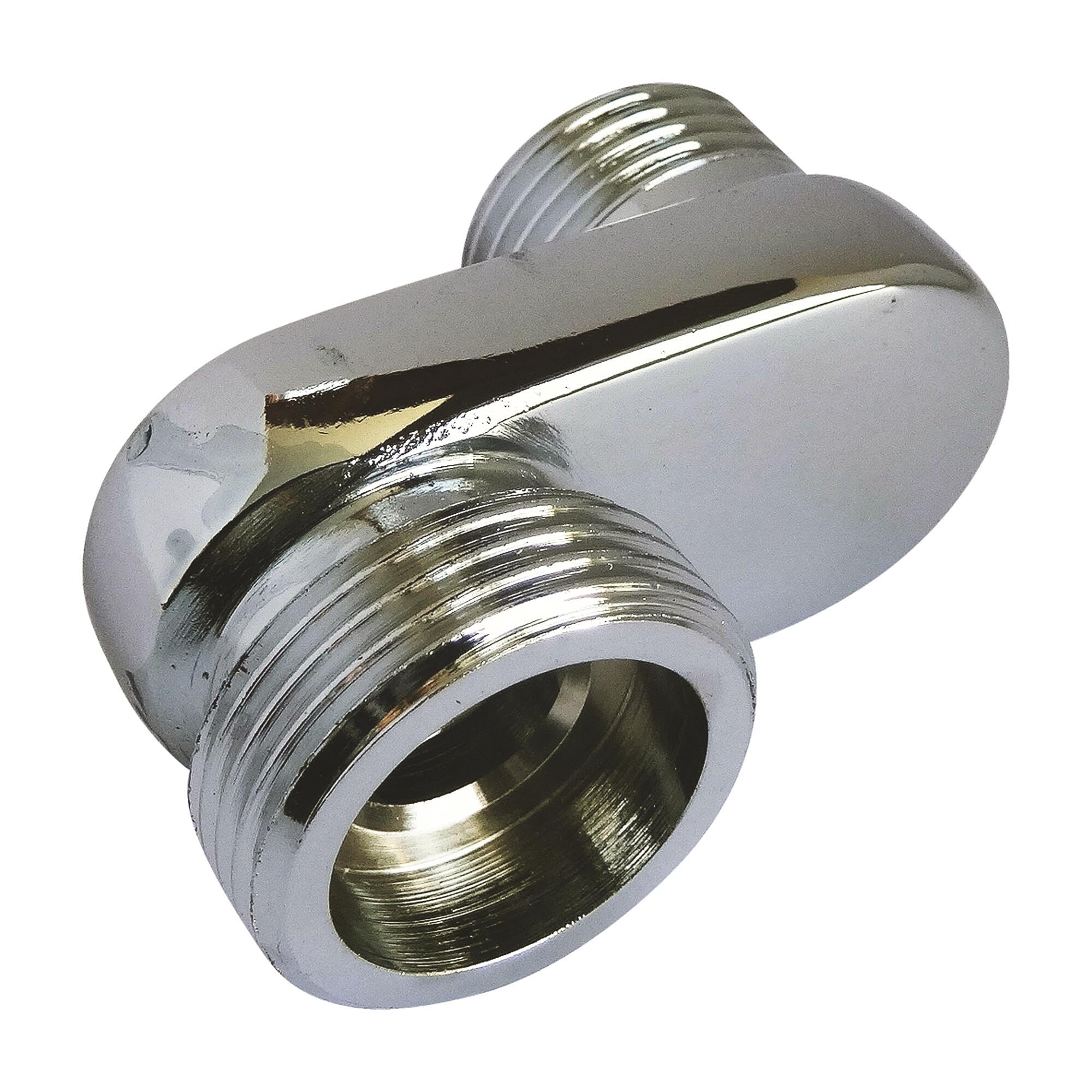 SOMATHERM FOR YOU, Offset Offset Offset Coupling 25 mm, Male 15/21 to Male 20/27, Chrome Finish, Ideal for catching up Centre spacing in Sanitary Fittings, Set of 2