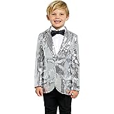 Suitmeister Sequin Blazer for Boys - Shiny Party Jacket for Kids - Slim Fit - Kids Party Blazer