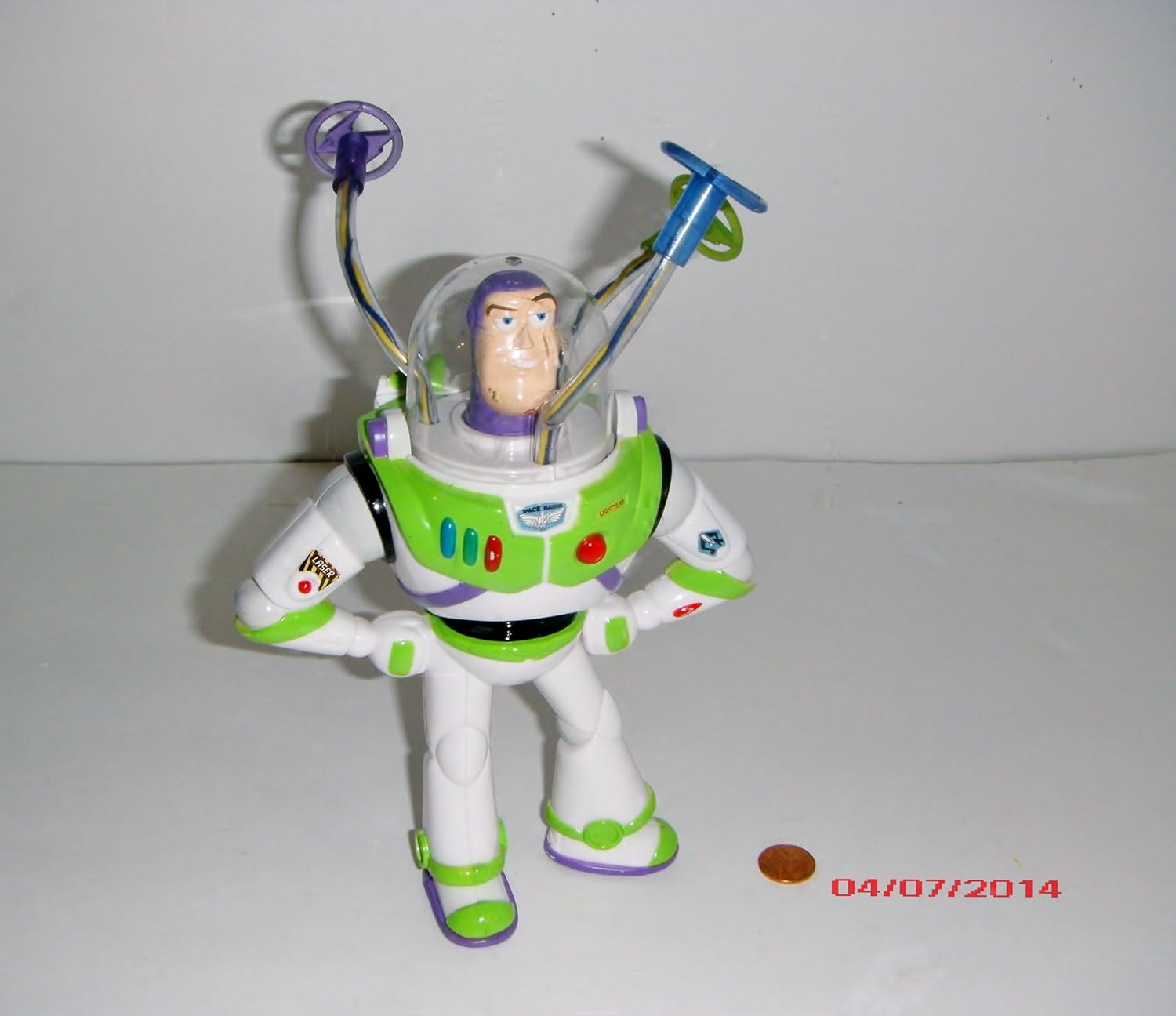Buy VINTAGE 9 INCH ELECTRONIC LIGHT UP HEAD SPINNING BUZZ LIGHTYEAR