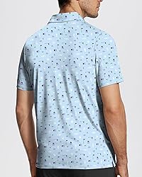 ISEEGZ Mens Golf Shirt Short Sleeve Funny Print