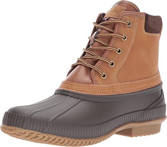 tommy hilfiger men's casey waterproof duck boots created for macy's