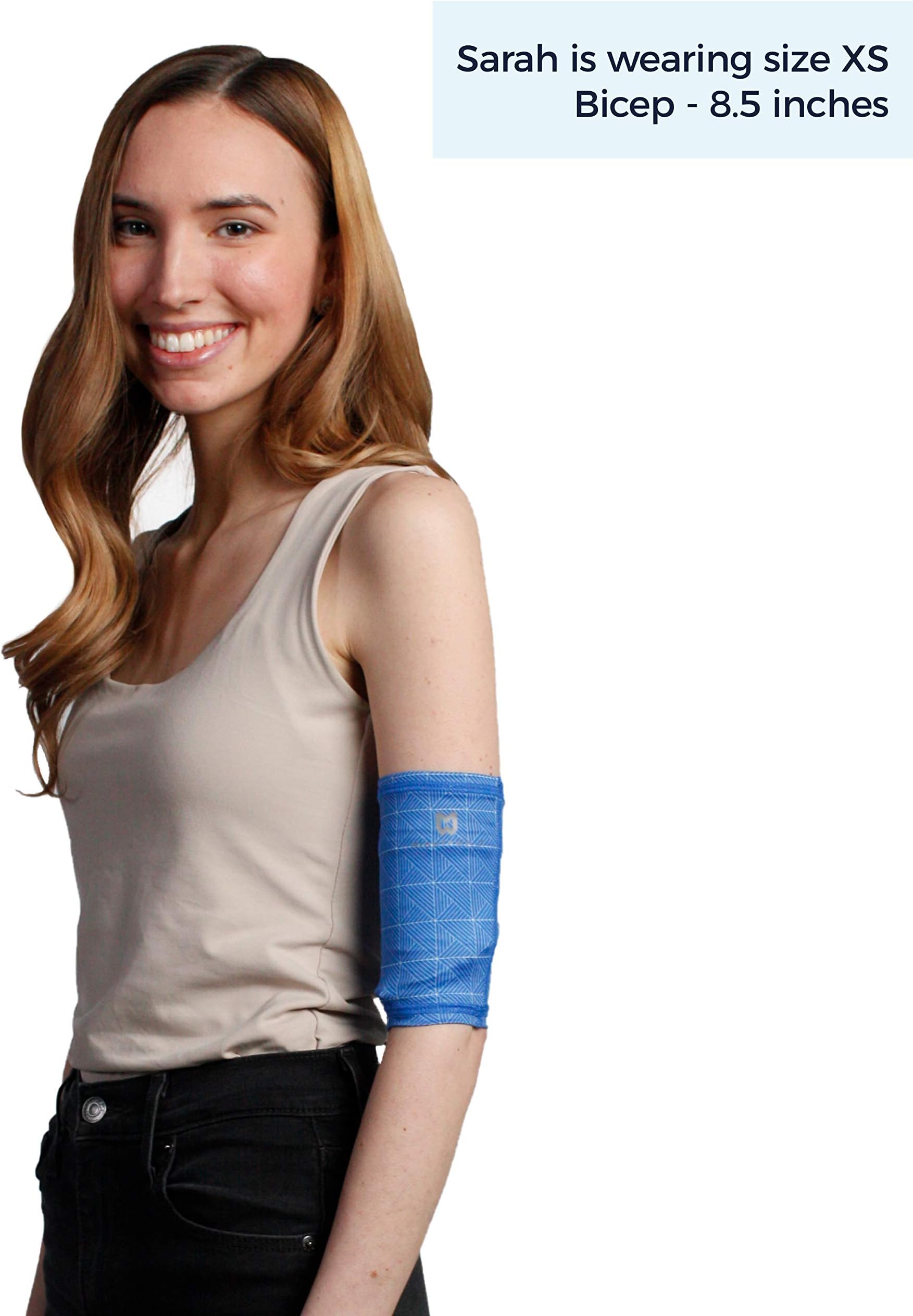 MIGHTY WELL PICCPerfect PICC Line Cover - Advanced Fabric Technology Moisture-Wicking Anti-Odor Sleeve, Eco-Friendly Material, Large, Cobalt Blue