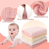 Zuimei 8 Pack Muslin Cloths Baby 100% Cotton 25x25 cm Soft Face Cloths view 3