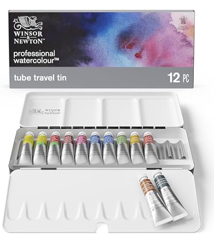 Winsor＆Newton 48色セット5ml & 金銀絵の具 ウィンザー＆ニュートン PWC5mlチューブ48色セット | 画材