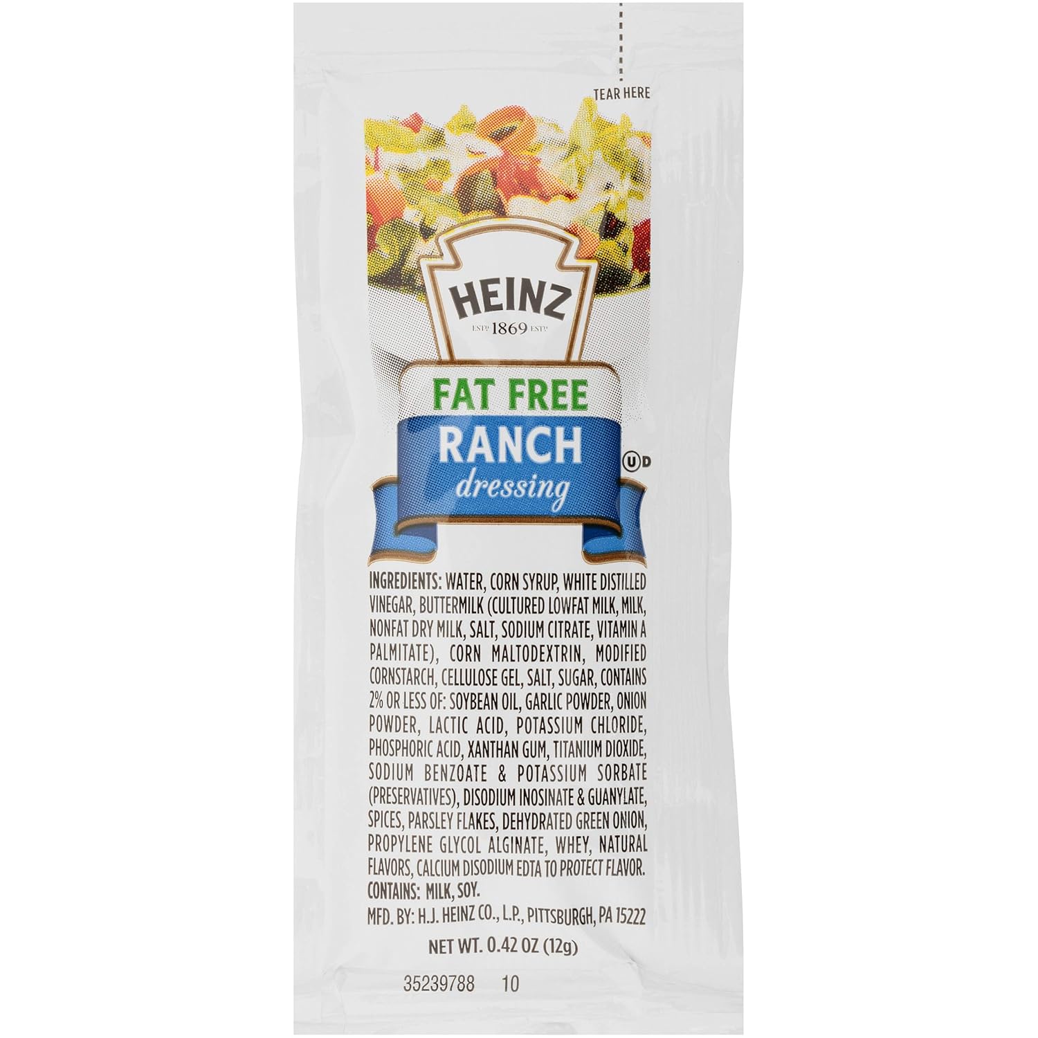 Heinz FatFree Ranch Dressing Single Serve Packet (0.42 oz