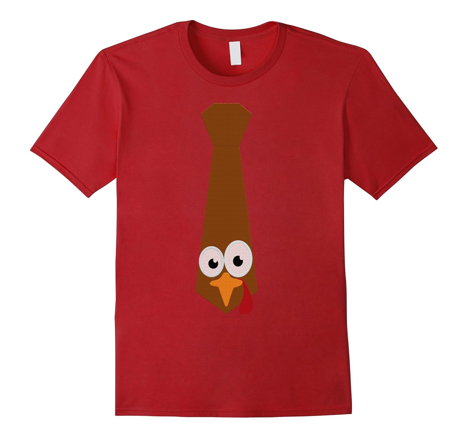 Thanksgiving Turkey Tie Shirt | Funny Turkey Face T-Shirt-ANZ