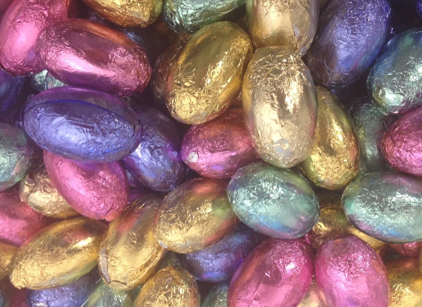 Solid Milk Chocolate Foil Wrapped Easter Eggs x 2.5kg (Approx 500 eggs