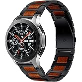Anrir Watch Bands for Galaxy Watch 46mm/Galaxy Watch 3 45mm/Gear S3 Frontier/Classic Band, 22mm Wooden Watch Band for Garmin Vivoactive 4 45mm, Fossil Gen 5 Carlyle hr/Garrett Men&Women