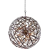 Kalco 501552CP Ambassador 24-Light Pendant, Copper Patina Finish