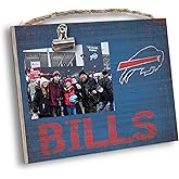 Fan Creations Buffalo Bills NFL Wooden Photo Holder with Clip Decorative Team Picture Frame- Versatile for Wall or Tabletop- Holds 4x6 Print- Sport Your Bills Pride