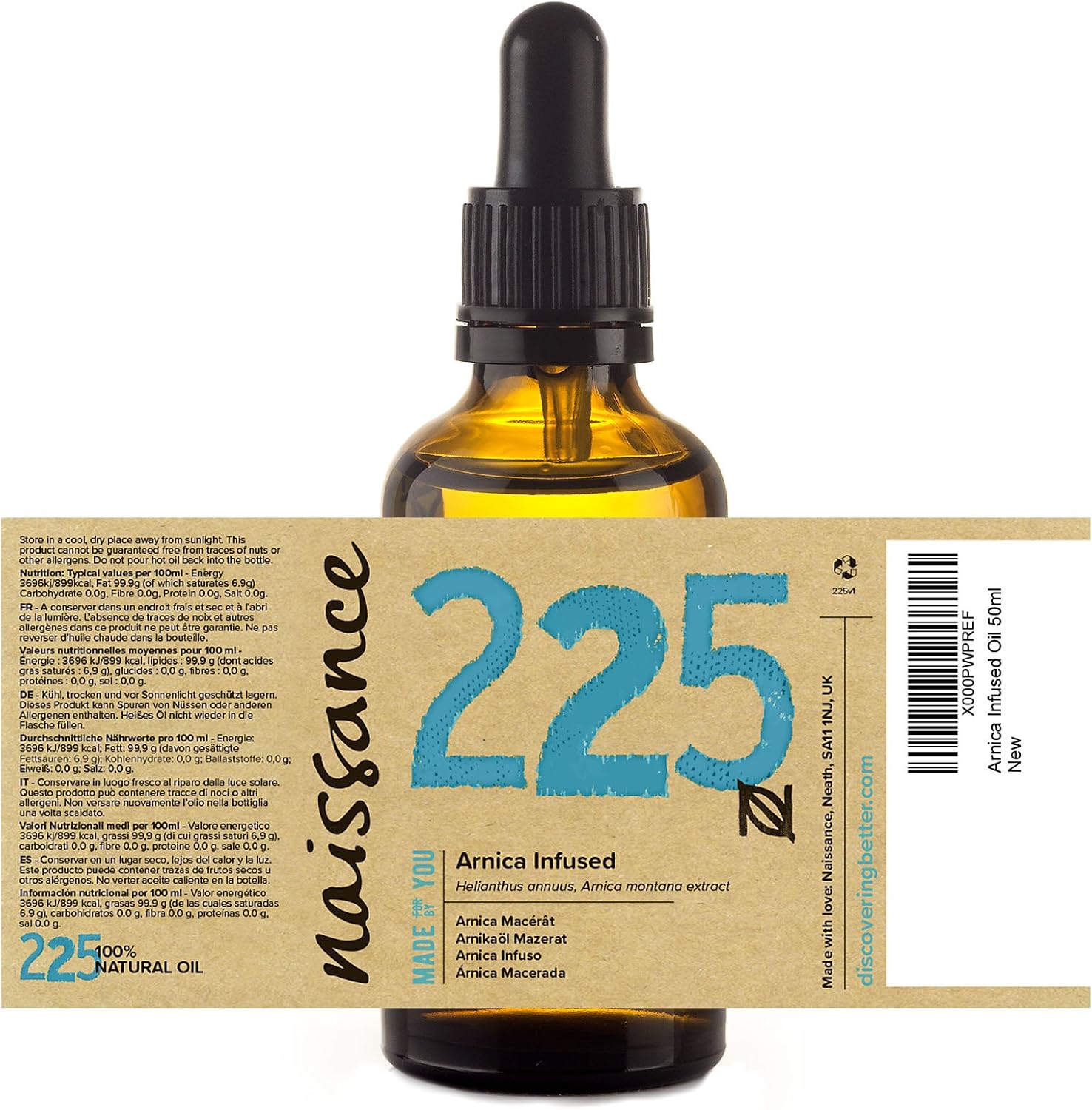 Naissance Arnica Infused Oil (Arnica Montana) 50ml - 100% Natural, Comforting and Soothing Infusion of Arnica Extract in Sunflower Oil - Image 3
