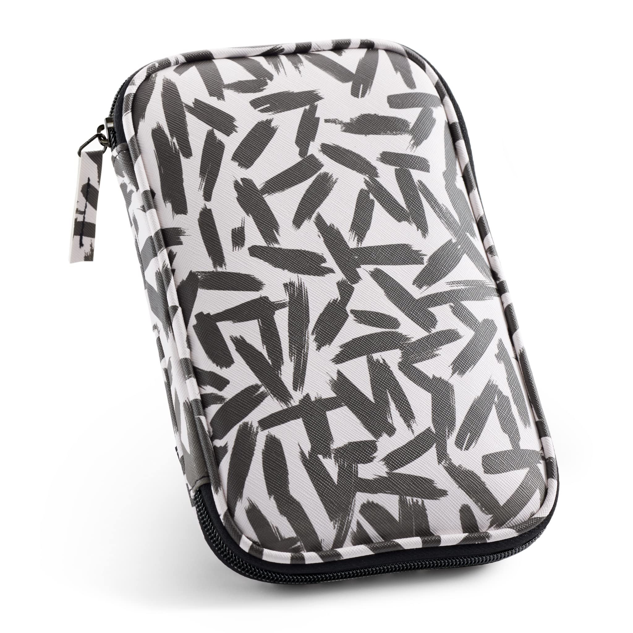 Miquelrius - Rectangular Case – Cable Organizer – Size 215 x 140 x 15 mm – Leather – Strokes, strokes, Rectangular Pencil Case Cable Organizer