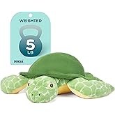 IKASA 5 lbs Weighted Stuffed Animal Sea Turtle Plush Toy,24 inches Giant Large Big Jumbo Soft Toys, Huge Size Cute Fluffy Heavy Fat Oversized Plushie,Gifts for Kids Girls Boys