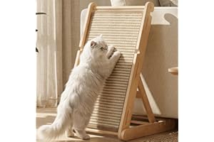 XiaZ Cat Scratcher, Sisal Scratch Pad for Indoor Cats,60 CM L Shape Cat Scratching Ramp, Cats Scratch Furniture Protector for Couch Sofa