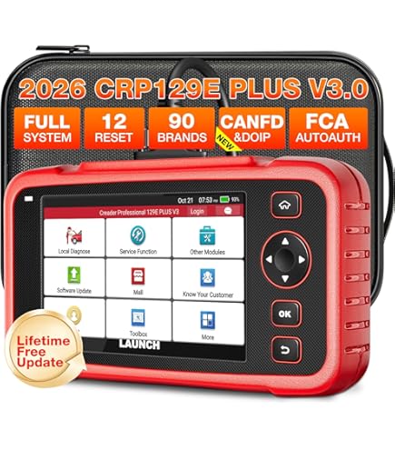 Amazon.com: LAUNCH CRP129I V3.0 2026 OBD2 Scanner, ABS/SRS/AT/ENG