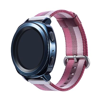 Gosuper for Samsung SM-R600 Gear Sport Band,Fine Woven Nylon Adjustable Quick Release Sport Replacement Band for Samsung Gear S2 Classic Smart ...