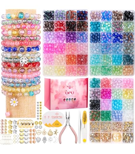 Cousin Jewelry Kit Im Glas – Bastelset Für Schmuck Mit Ohm-Symbol-Charm