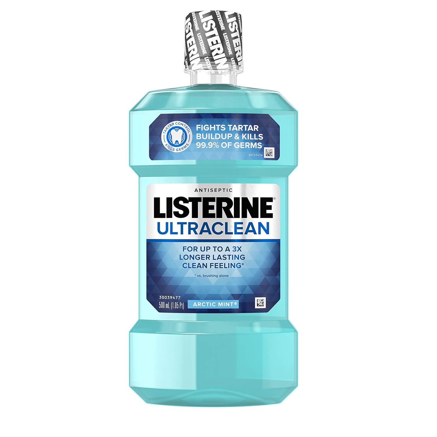 Listerine Ultraclean Antiseptic Mouthwash, Artic Mint, 16.9