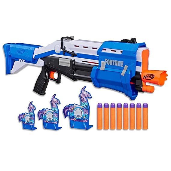 Nerf Fortnite TS R & Targets Amazon Exclusive Blue Mega Blaster