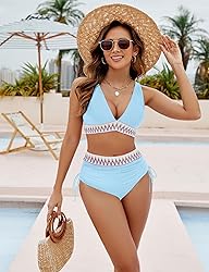 Blooming Jelly Women High Waisted Bikini Sets Tummy