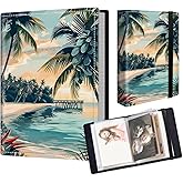ETLKJVBL Photo Albums 4x6 Pictures, Family & Wedding Photo Album, Coconut Beach Personalized Photo Album, Photo Albums for Vacation Memories