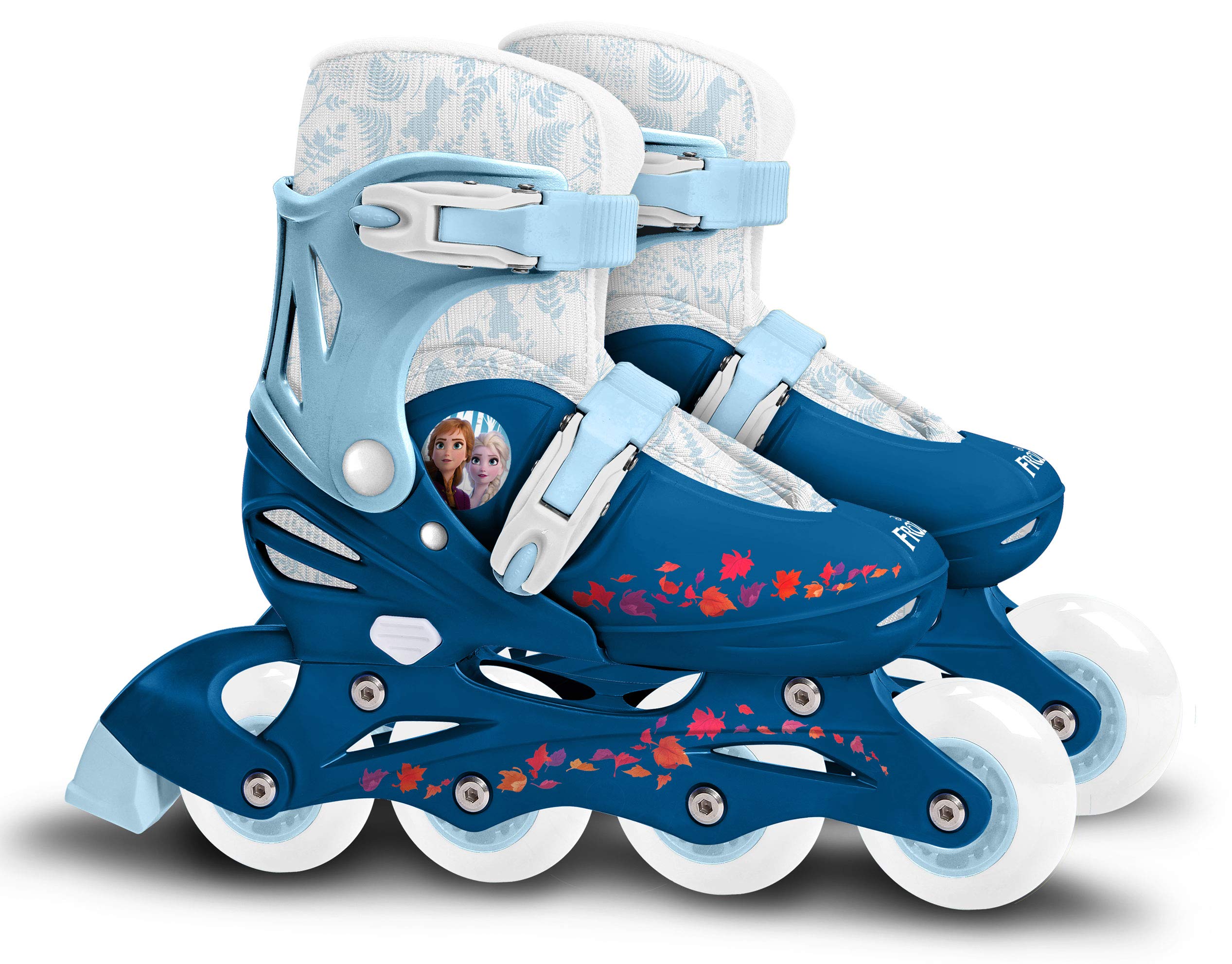 Stamp - Adjustable Inline Skates Disney Anna, Elsa, RN244302, Blue White, Sizes