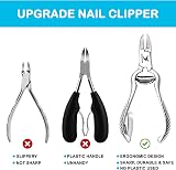 Candure Nail Clippers Cutters Nippers for Thick Toenails and Ingrown Toenails view 2
