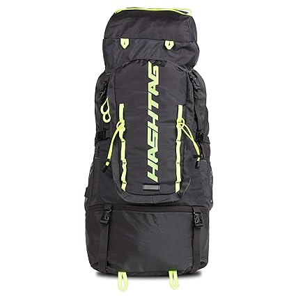 Hashtag Hummer Polyester Blue Hiking Rucksack with Rain Cover - Trekking Bag | Travel Bag | Backpack