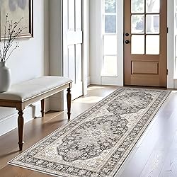 3x8 Runner Rug Kitchen, Hallway Non Slip Washable