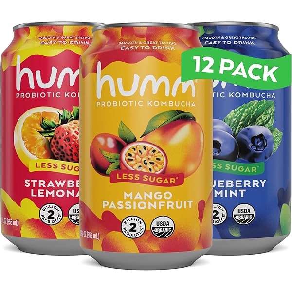 Amazon.com: Humm Kombucha Mango Passionfruit, Organic, Vegan & GMO