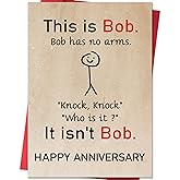 IDU Funny Anniversary Card Gifts for Men Women,Anniversary Card for Husband Boyfriend From Wife Girlfriend,Romantic 1st-10th Year Cards for Her Him