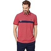 JACQUARD PIQUE PIECED POLO SHIRT