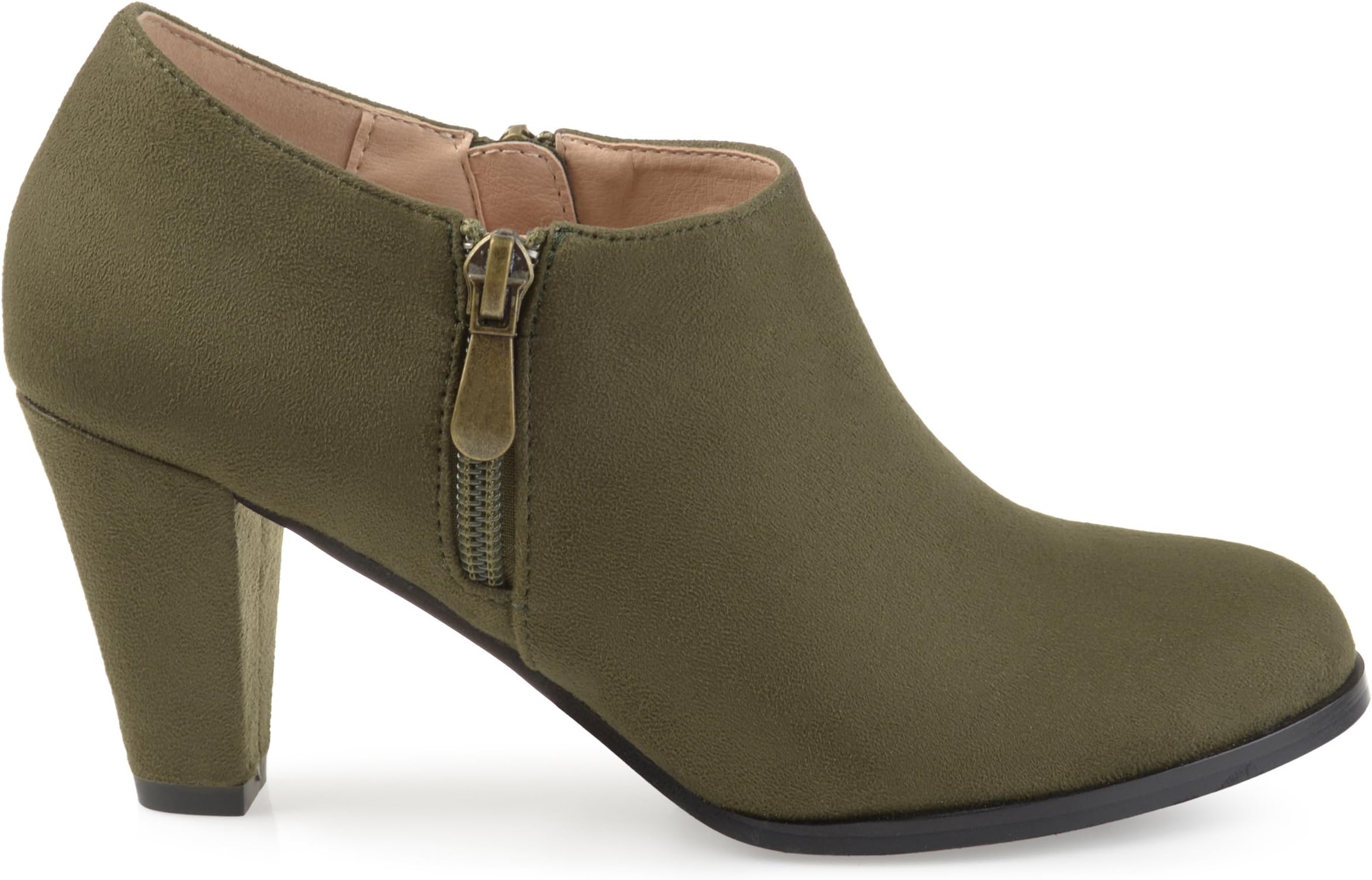 Brinley Co Womens SADRA-OLV-090 Booties 9 M US Olive