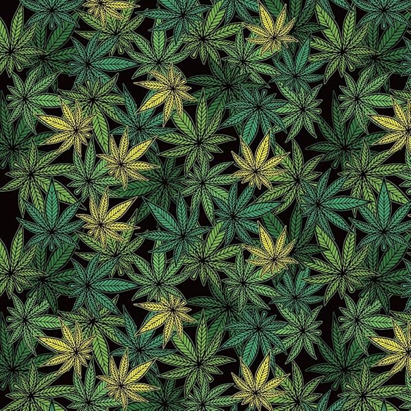Cannabis Leaves Wrapping Paper, Weed Lovers Gift Wrapping, Weed Hemp