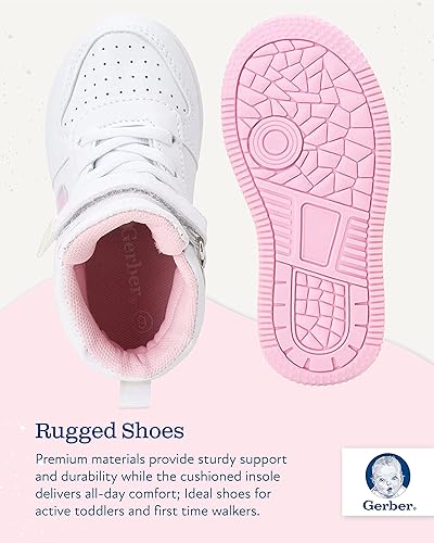 Amazon Baby Girl High Top Walking Shoes Gerber Baby Girls