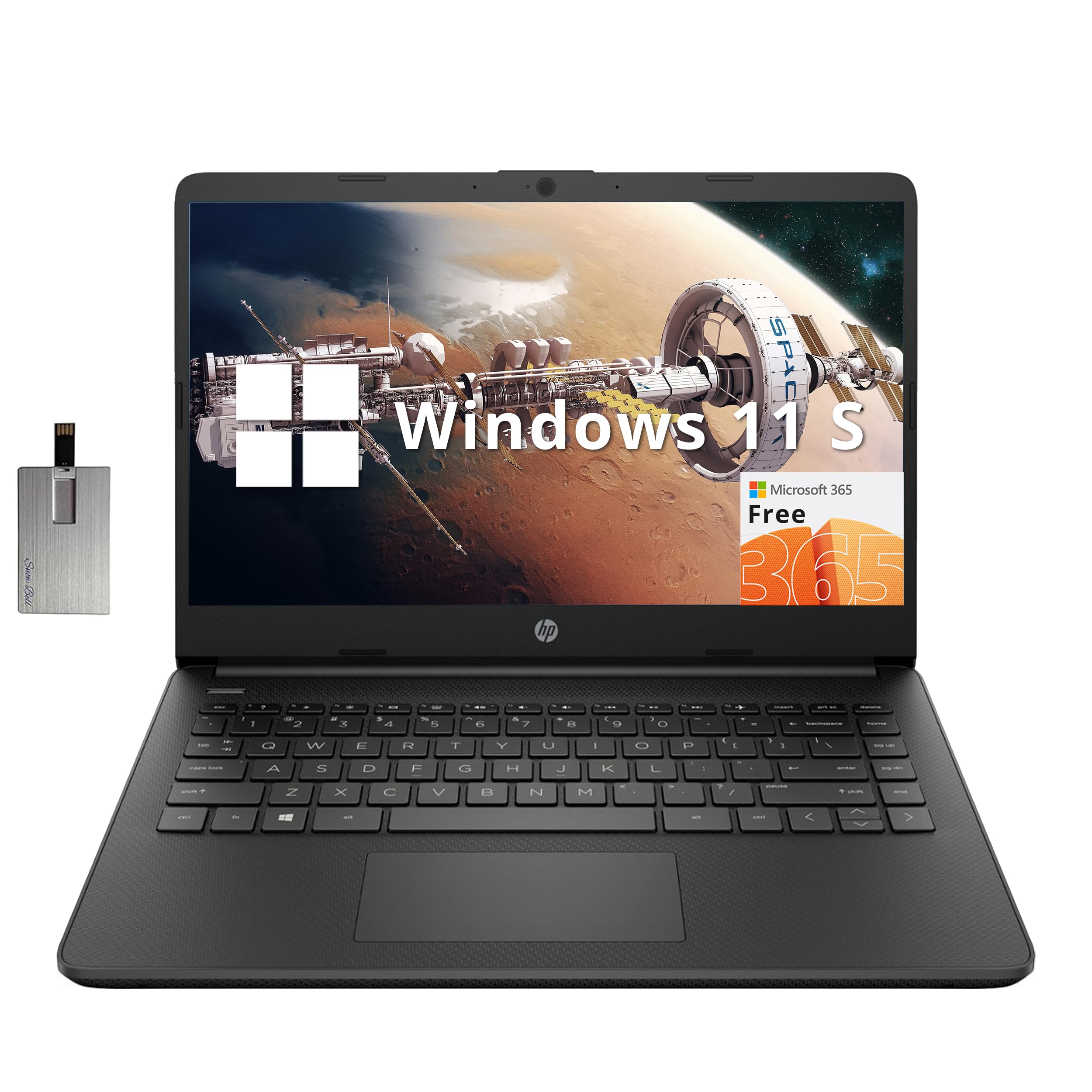 HP Stream 14" HD BrightView Laptop, Intel Celeron