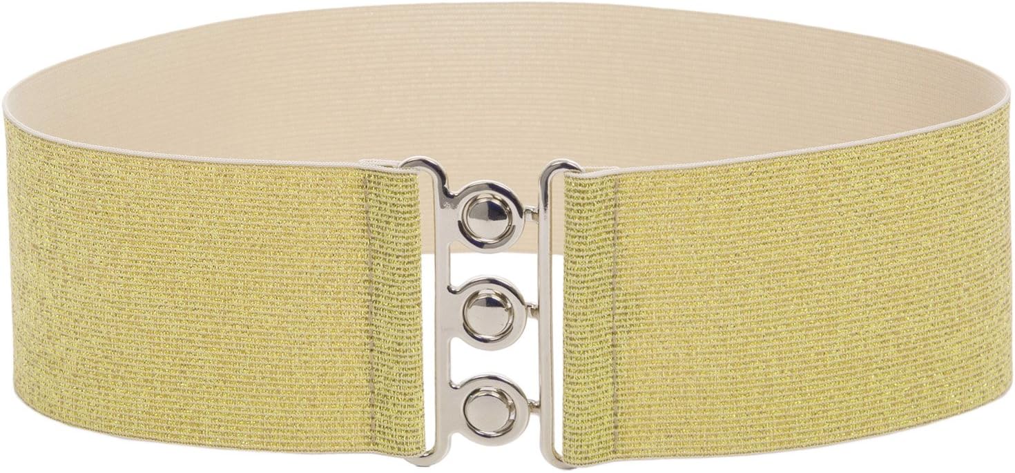 Vintage Wide Hook Elastic Waist Belt Waistband Plus Stretchy Cinch Belt