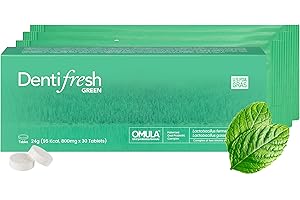 K K·NUTRA K-Nutra Dentifresh Xylitol Tabs - Oral Probiotics to Combat Bad Breath, Dry Mouth & Support Fresh Breath, 4 Billion CFU, Sugar-Free, Mint Flavor, 30 Tablets