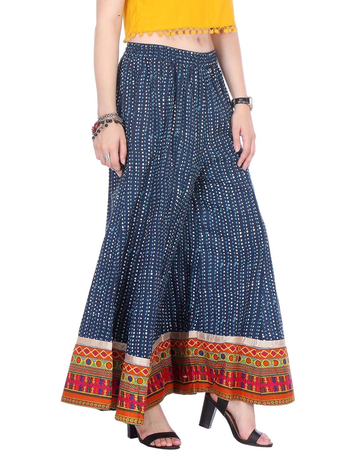 varanga blue cotton printed palazzo kff-mnmaw16101019